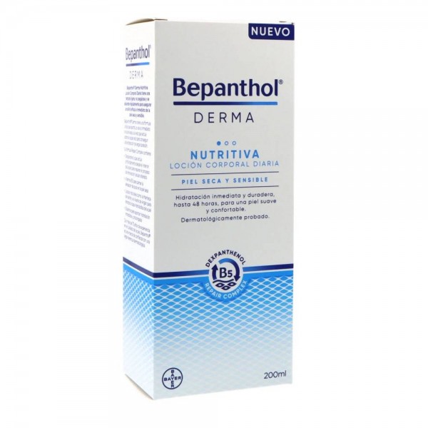 bepanthol derma nutritiva locion corporal diaria 200 ml