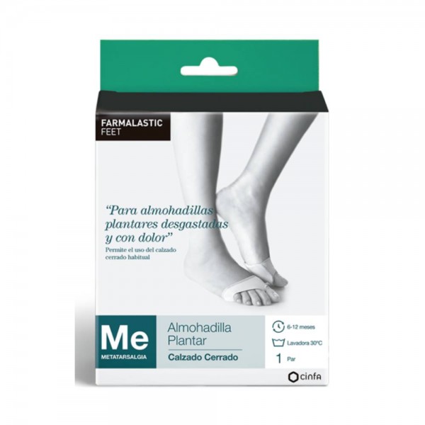 Farmalastic feet almohadilla plantar calzado cerrado Talla M