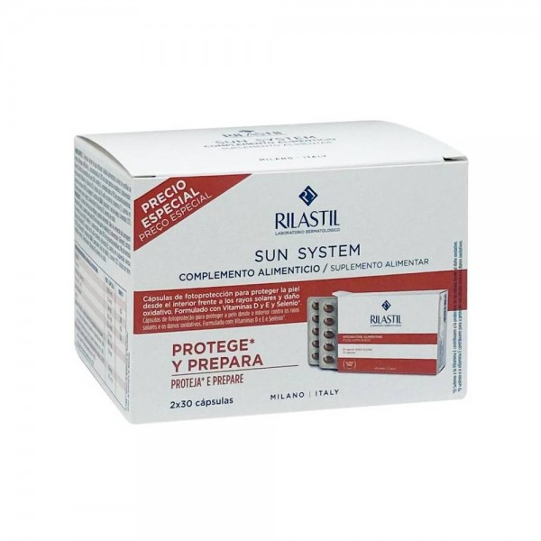 Rilastil pack sun system oral 2x30capsulas