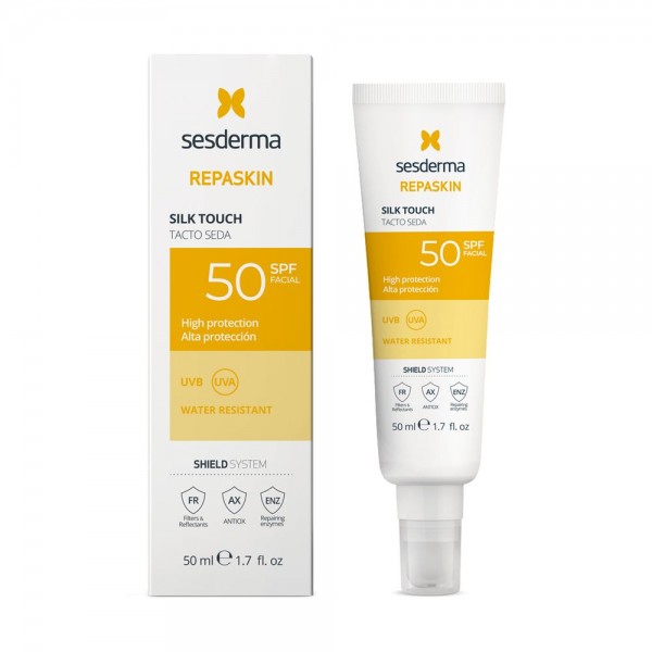 Sesderma Repaskin fotoprotector facial tacto seda SPF50+ 50ml